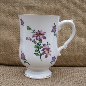 Vintage Royal Victoria Purple Flower Mug